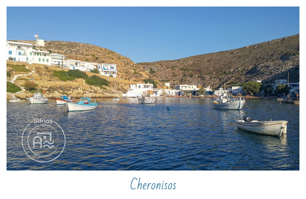 Cheronisos Village With Fishing Boats